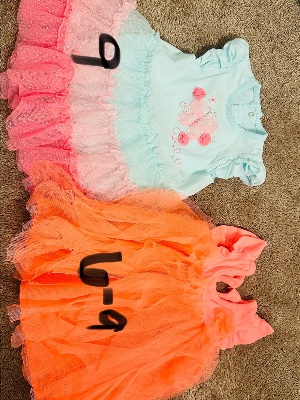 2 piece baby girl ruffle dresses